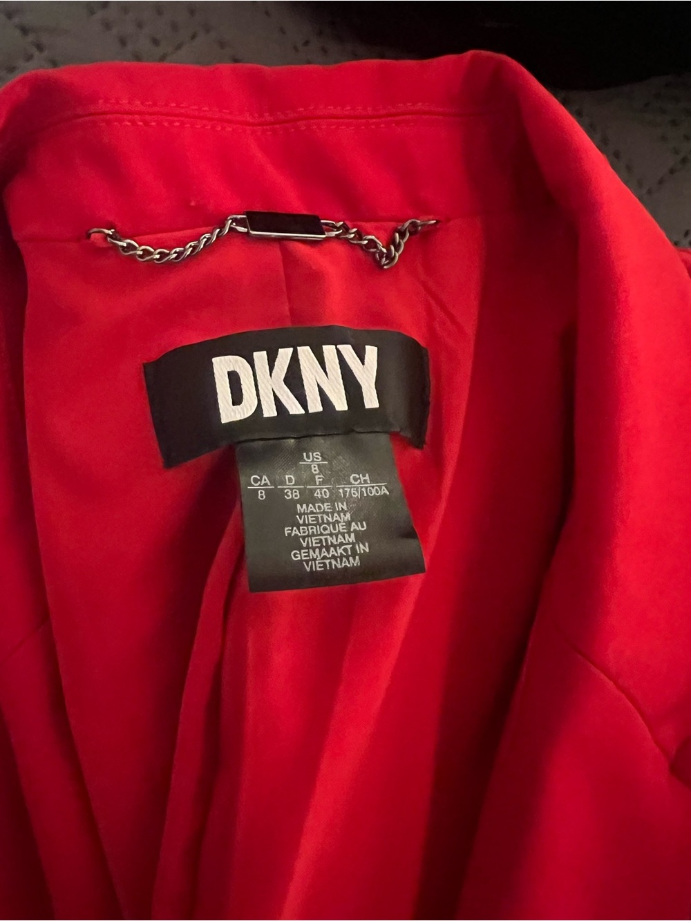 DKNY Vibrant Red Women's Blazer Jacket